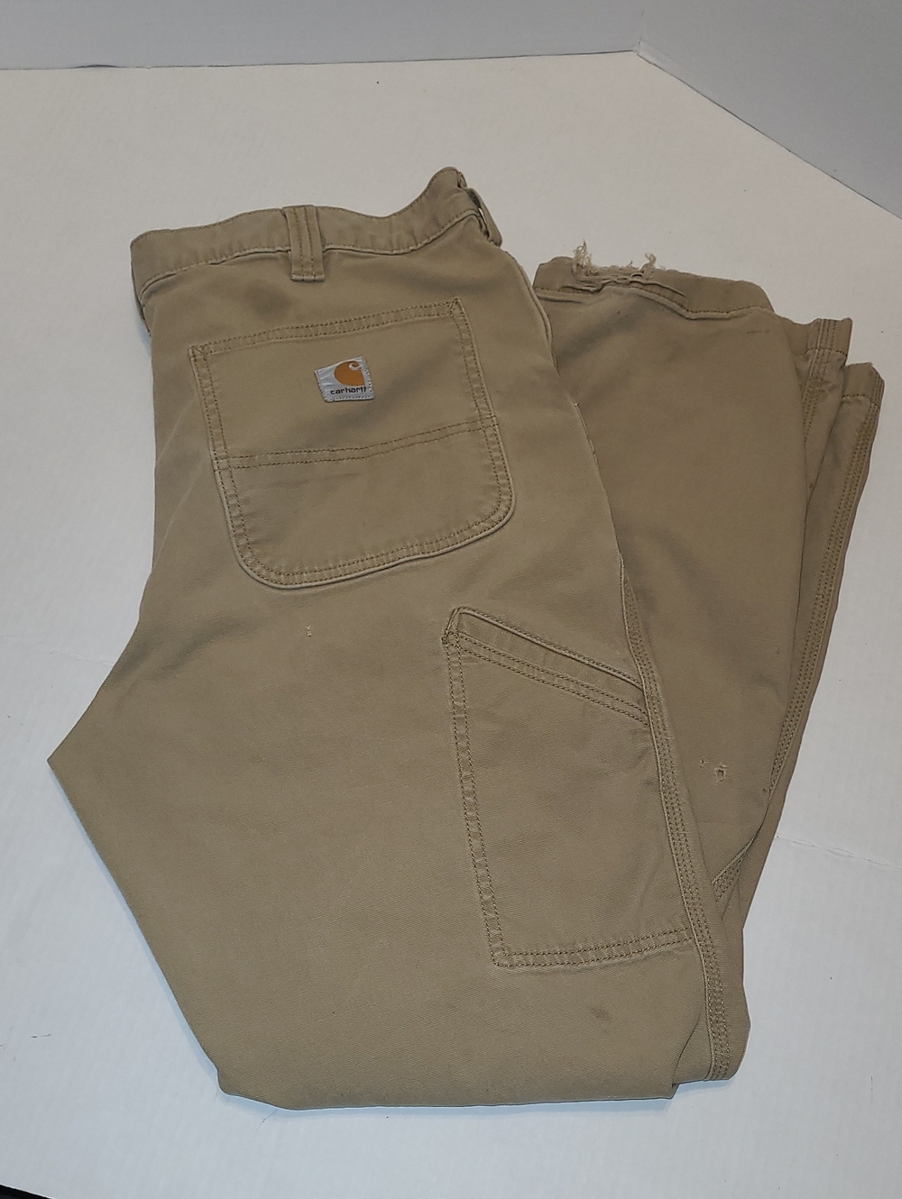 Carhartt Men’s Relaxed Fit Canvas Work Pants - Khaki